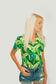 Womens V-neck Short Sleeve Shirt
